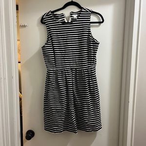 Striped a-line dress
